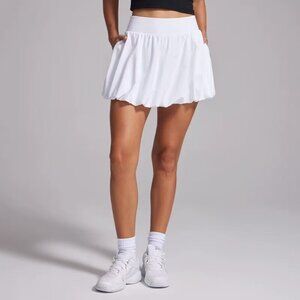 NWT SEE YOU MONDAY Women's Bubble Mini Skirt Size M White Made in Mexico